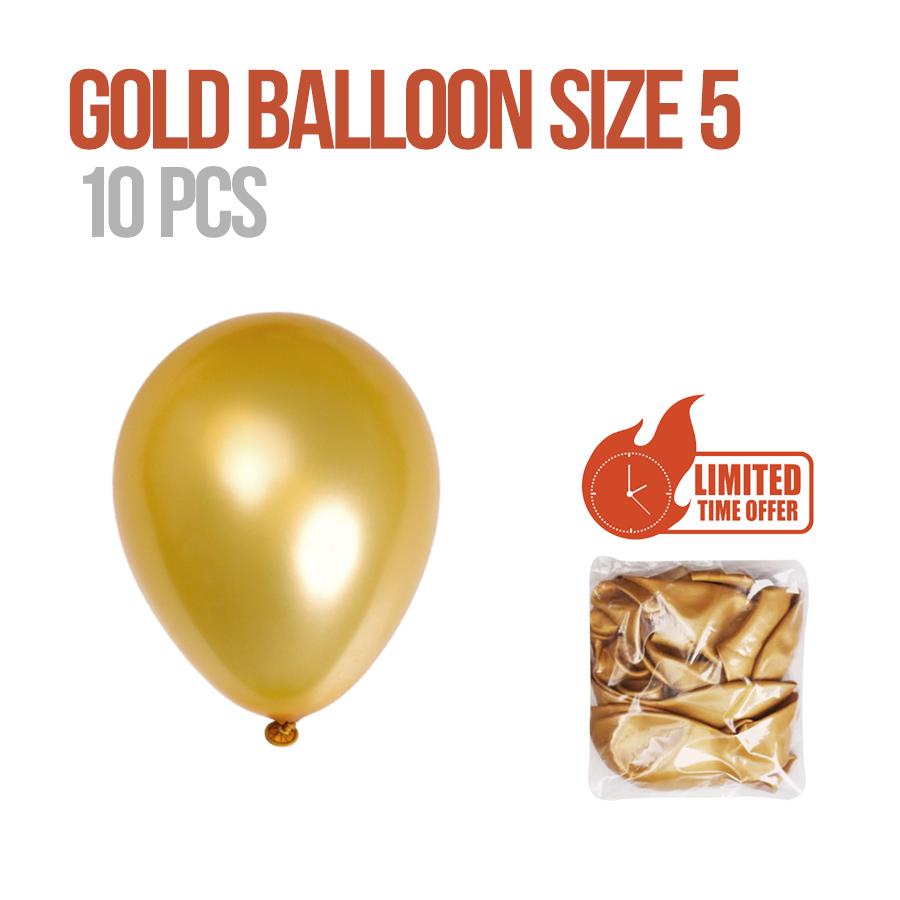 Gold Balloon s5 x 10